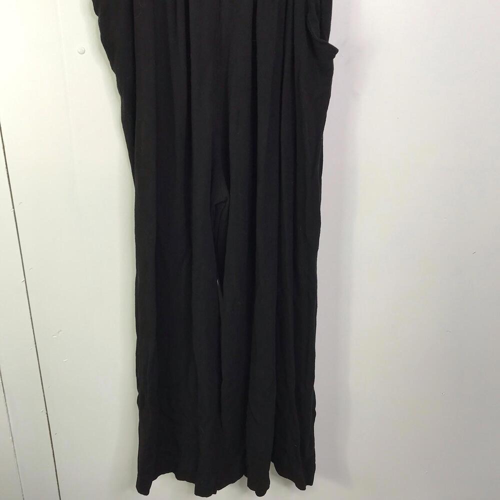 Automet Jumpsuit Womens XL Wide Leg Crepe Casual Jumper Sleeveless Cropped - Picture 4 of 11